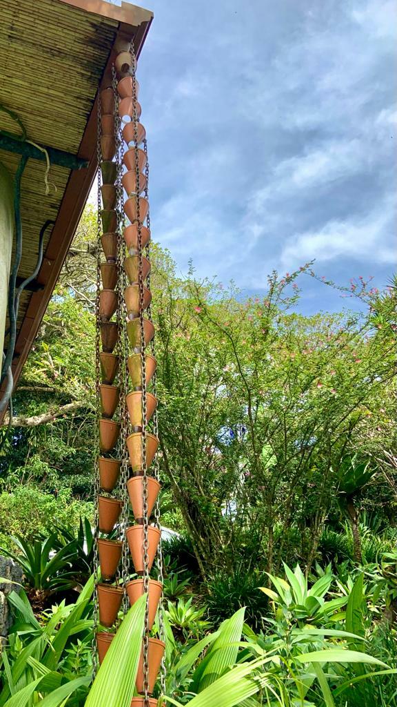 Finca Rosa Blanca rain chains