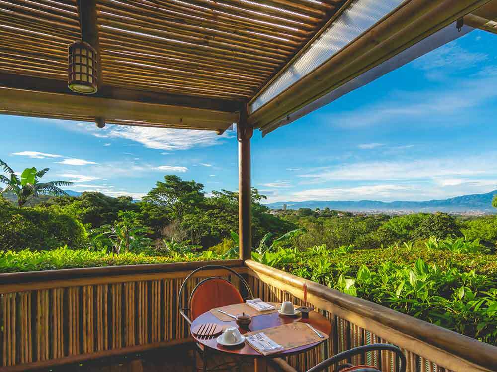 San Jose skyline from Finca Rosa Blanca